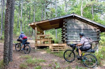 One of the many shelters along the Ouachita National Recreational Trail.