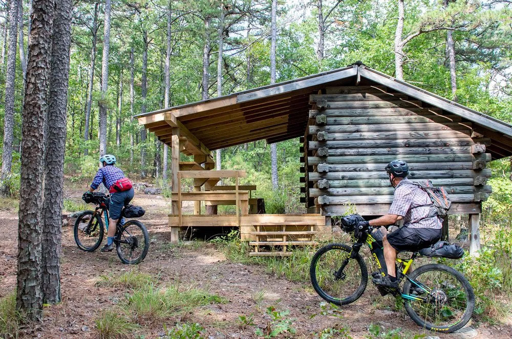 One of the many shelters along the Ouachita National Recreational Trail.