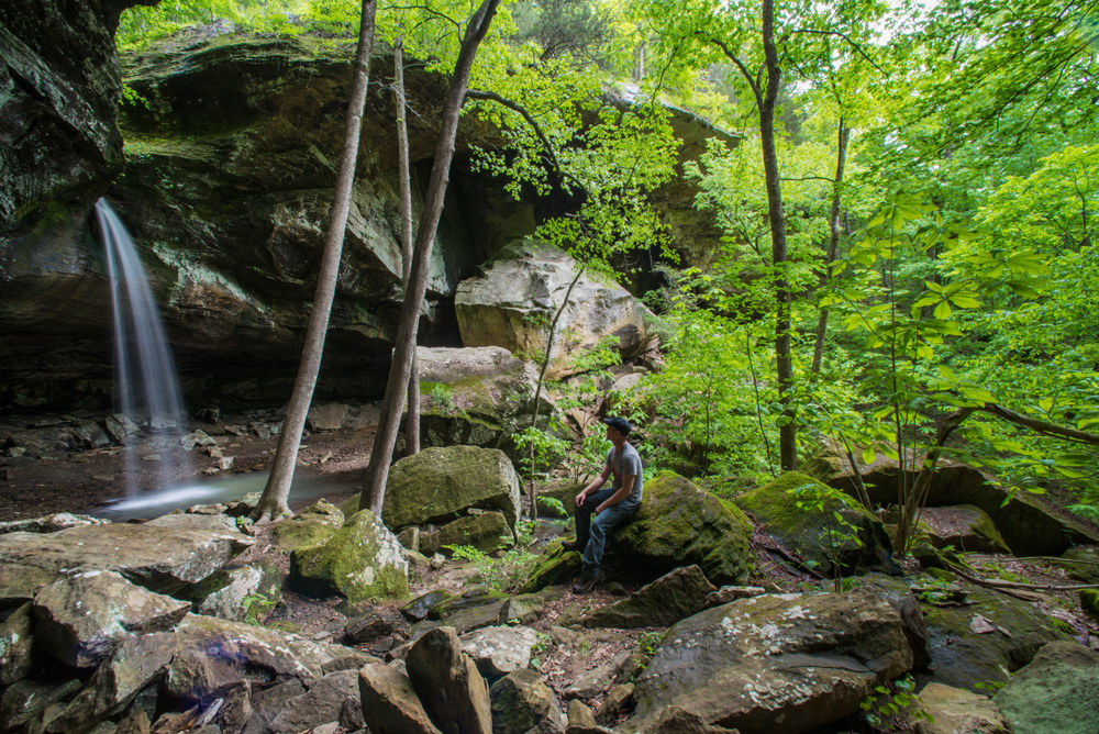 Pam's Grotto on the Ozark Highlands Trail.