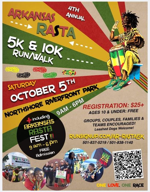 Arkansas Rasta Fest + 5k & 10K Run/Walk