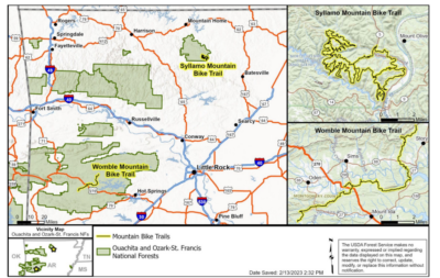 Trail Locations within the Project Area