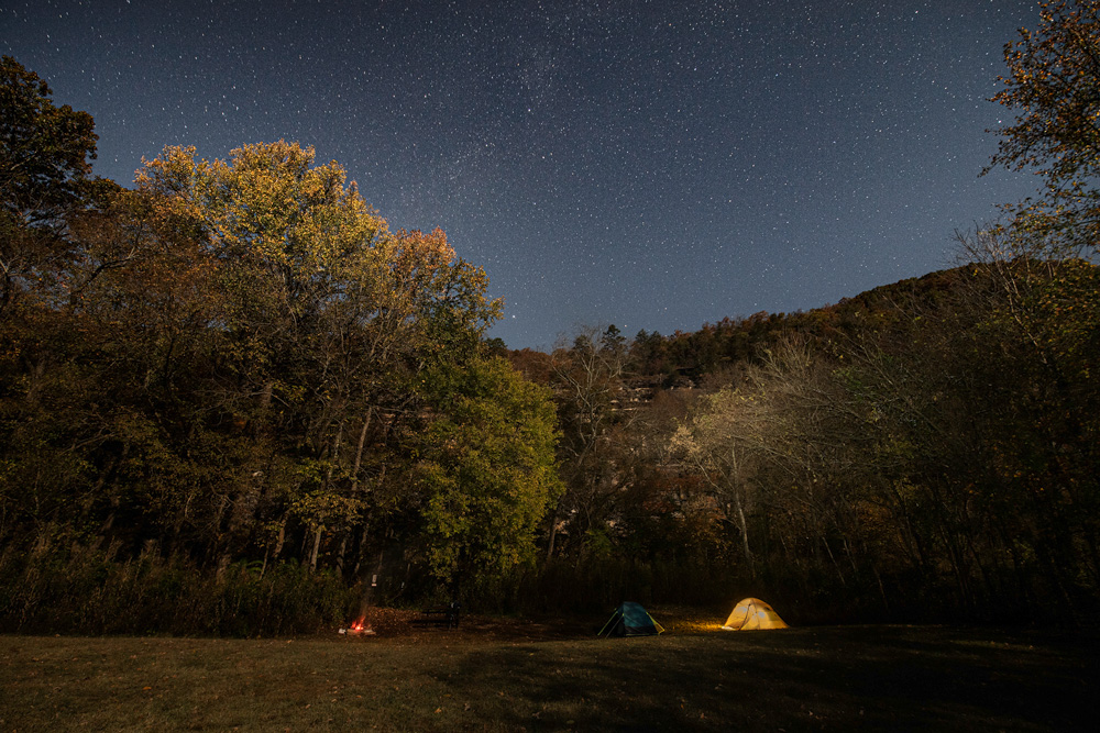 Camping at Steele Creek. (Photo courtesy of ADPHT)