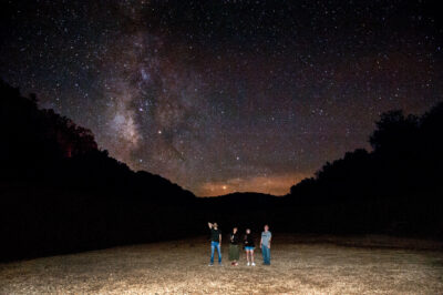 Stargazing near Gilbert, AR on the Buffalo National River. (Photo courtesy of ADPHT)