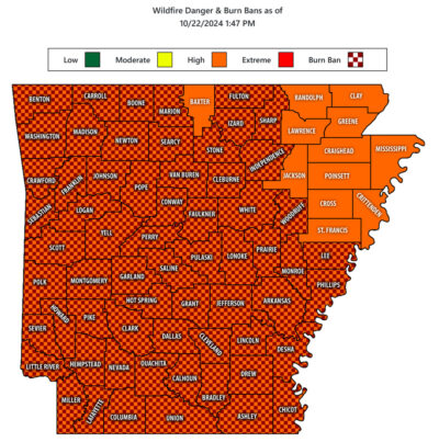 County Judges Issue Burn Bans as of 10/24/2024.
