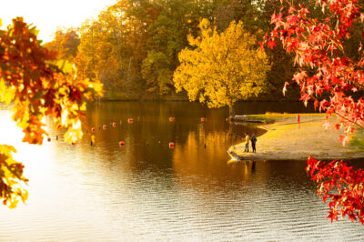 Fall fishing on Bear Creek Lake near Helena, AR.
