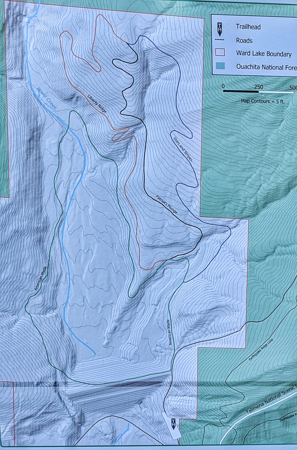 Trailhead Map of the current system.