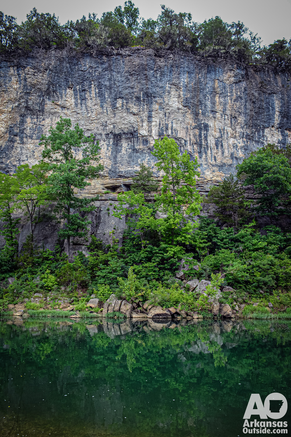 The Buffalo National River at Tyler Bend during the day.