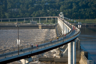 One of the most culturally diverse outdoor spaces in the state, The Big Dam Bridge, Pulaski County. (Photo courtesy of ADPHT.)
