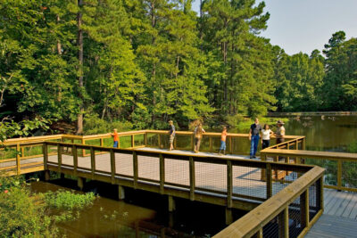 The boardwalk at Logoly State Park.