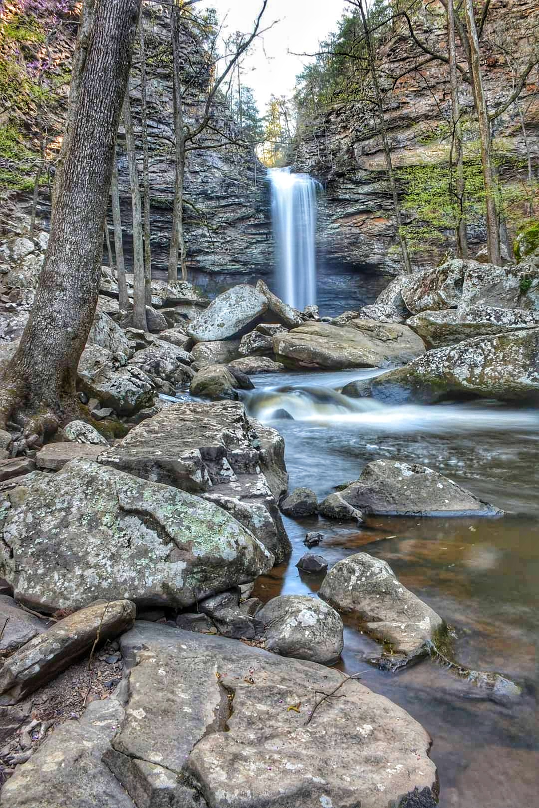 Arkansas Winter Waterfalls - Cedar Falls at Petit Jean State Park.