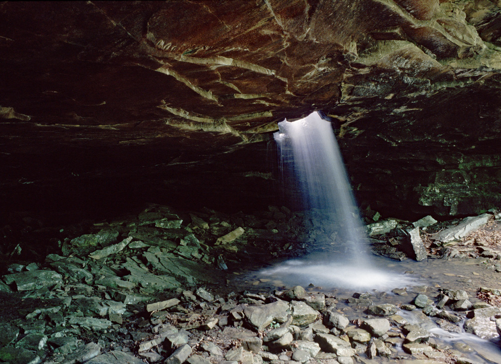 Arkansas Winter Waterfalls - Glory Hole - Ozark National Forest.
