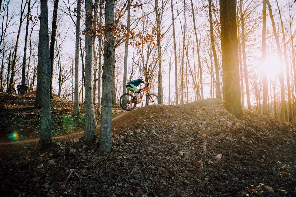 Winter riding is prime in Bentonville.