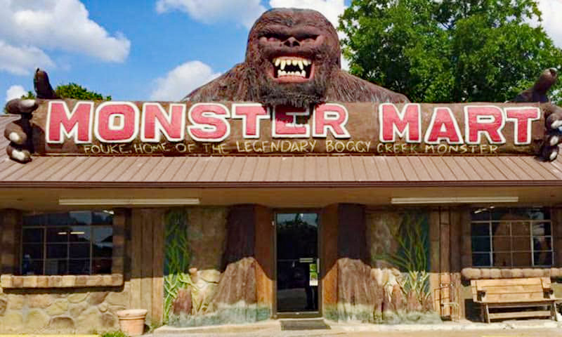 Monster Mart in Fouke caters to adventurous souls after a glimpse of the rumored inhabitant of Boggy Creek. Photo courtesy Arkansas Department of Parks, Heritage and Tourism.