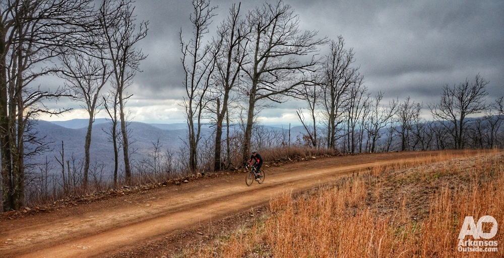Gravel grinding has been around for awhile in Arkansas. This photo is from 2012 on the Hazel Valley Ranch Route.