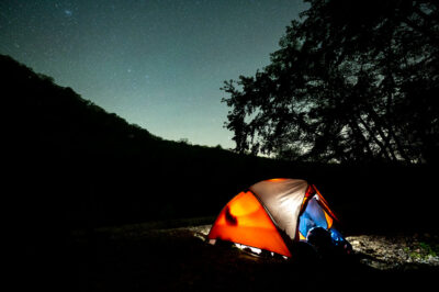 Camping on the Buffalo National River. (Photo courtesy of ADPHT)