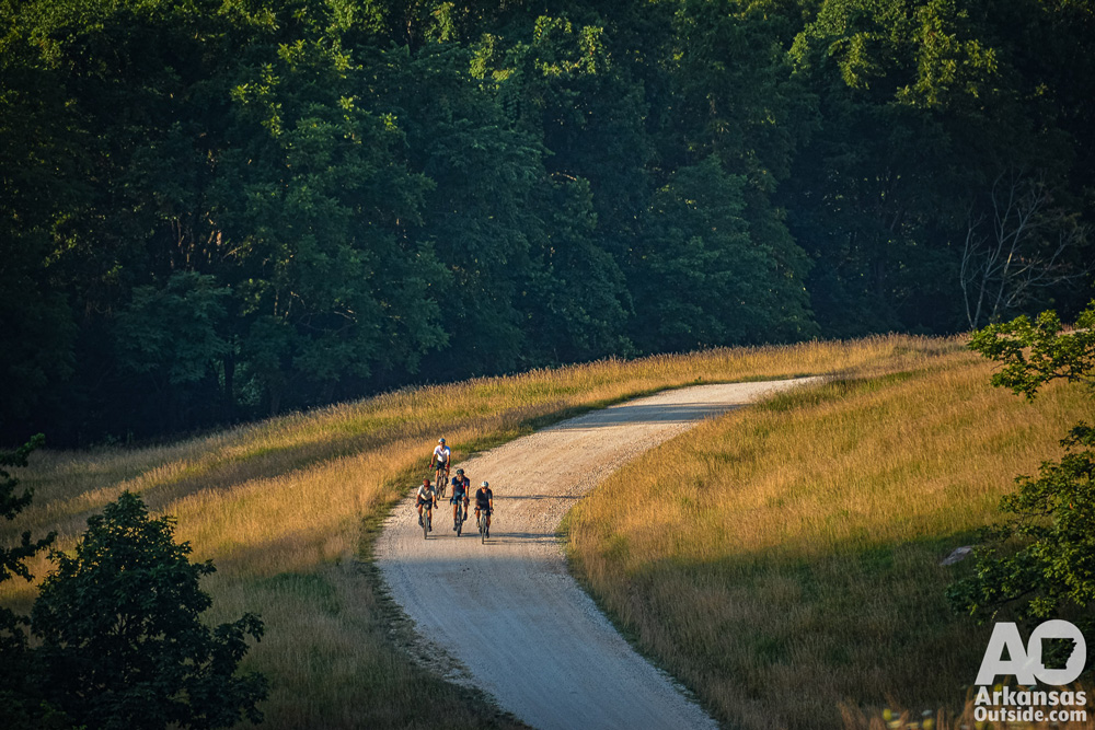 Riding out of Horseshoe Canyon Ranch near Jasper, Arkansas.