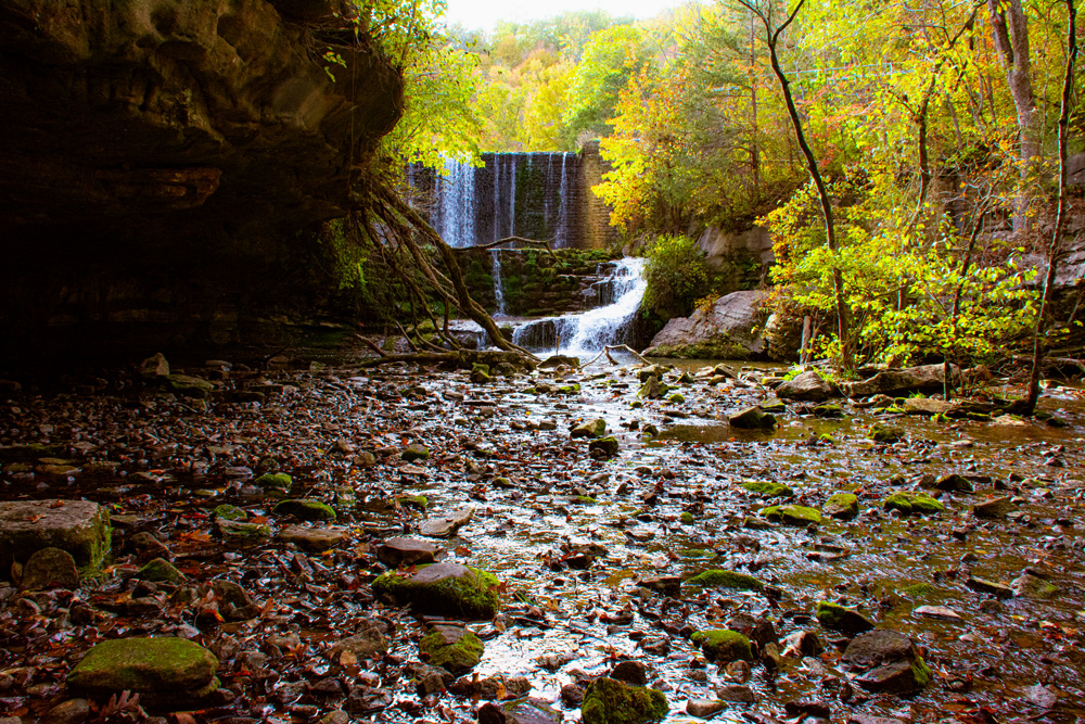 Mirror Lake Falls at Blanchard Springs Recreation Area. (Arkansas Outside Photo)