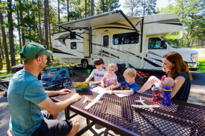 Arkansas is perfect for both tent and RV camping. (Photo courtesy of ADPHT)