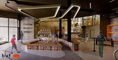 Rendering of the new location.