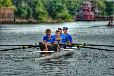 Rowing on the Arkansas River.