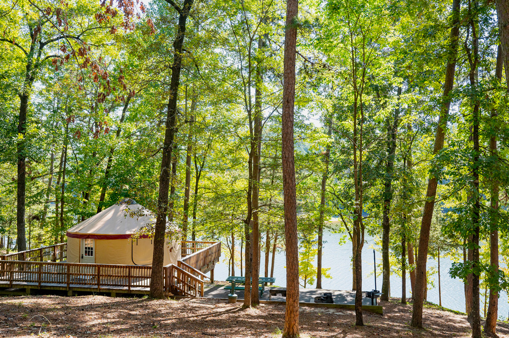 One of the YURTs at the park.