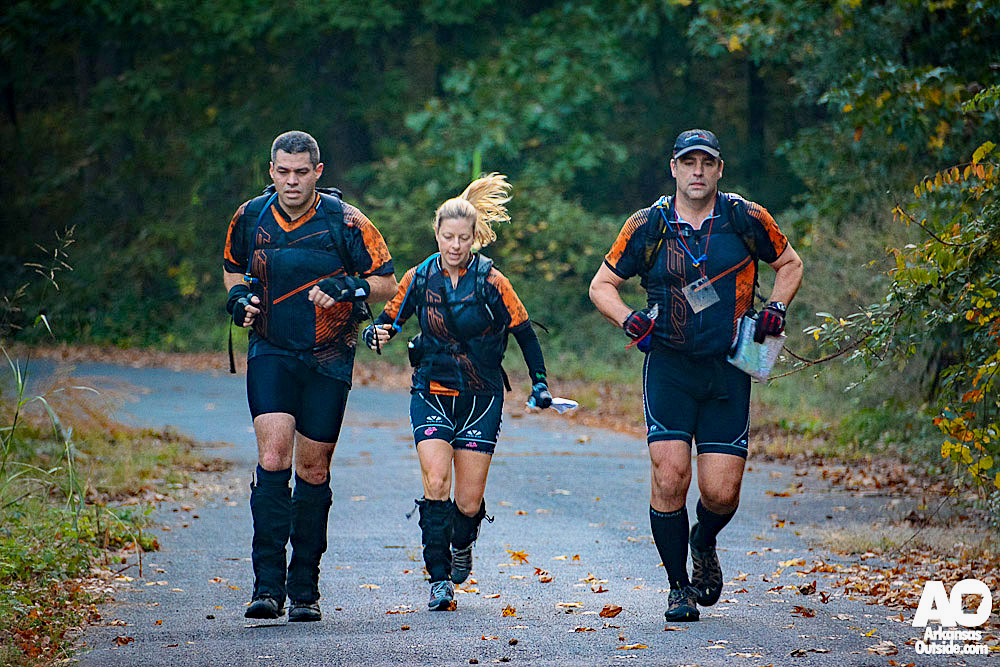 Running into a transition area during the 2014 Raid the Rock Adventure Race.