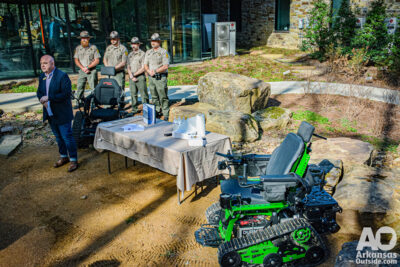 Trackchairs at Pinnacle Mountain State Park