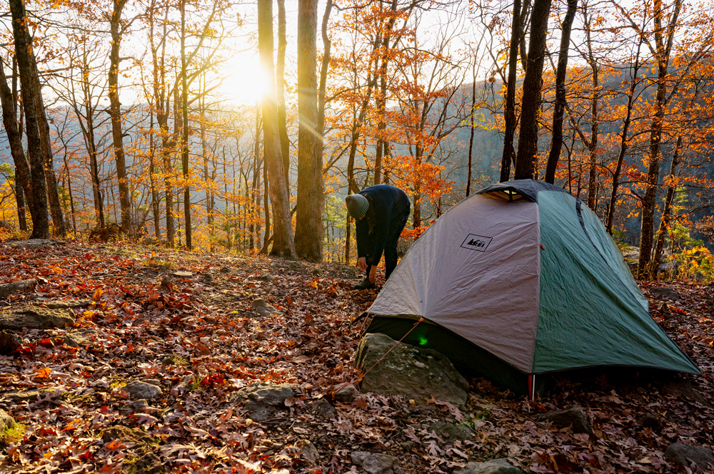 dispersed camping in Arkansas
