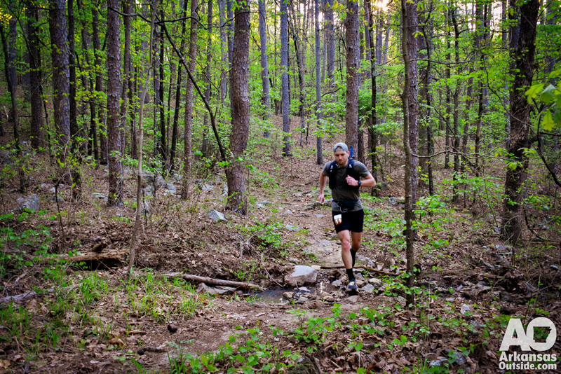 Hitting a dry creek crossing with speed.