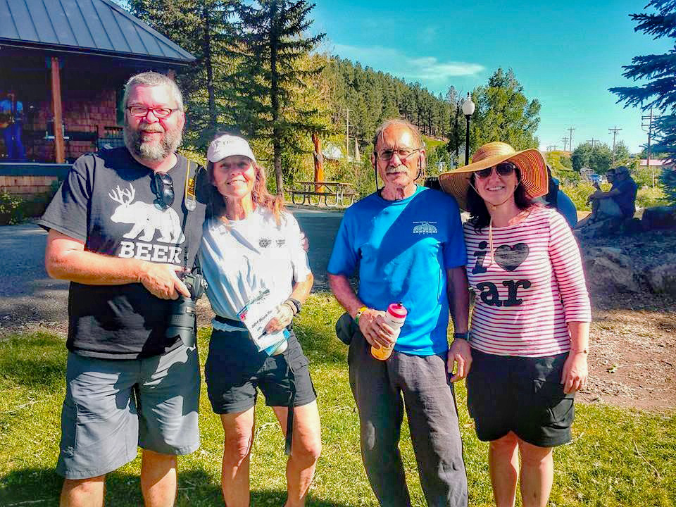 Our paths crossed in Pagosa Springs, Colorado.