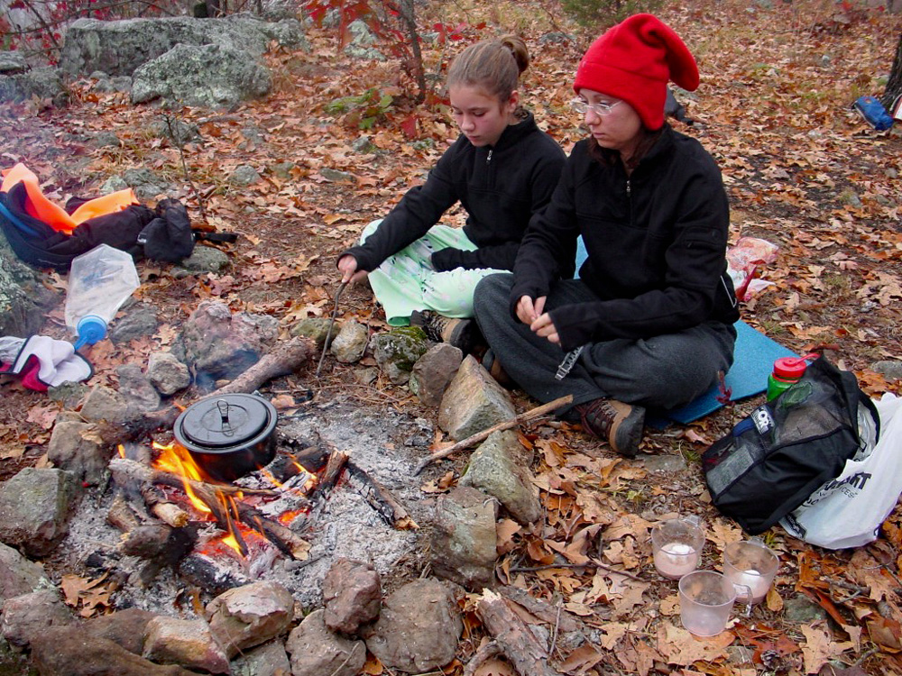 Nothing tastes better than food cooked on a rock.