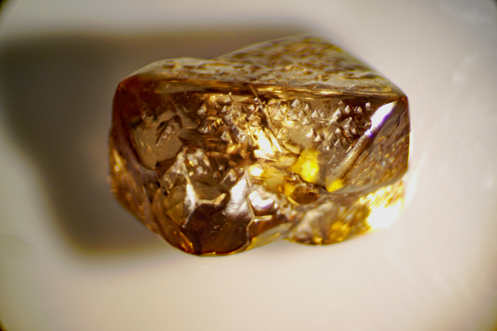 The Duke Diamond, up close. 3.81-carat diamond found in Arkansas.