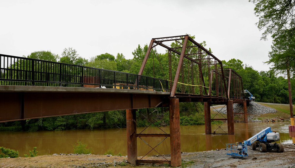 Old River Bridge over the Saline River. (Photo courtesy of Saline County)