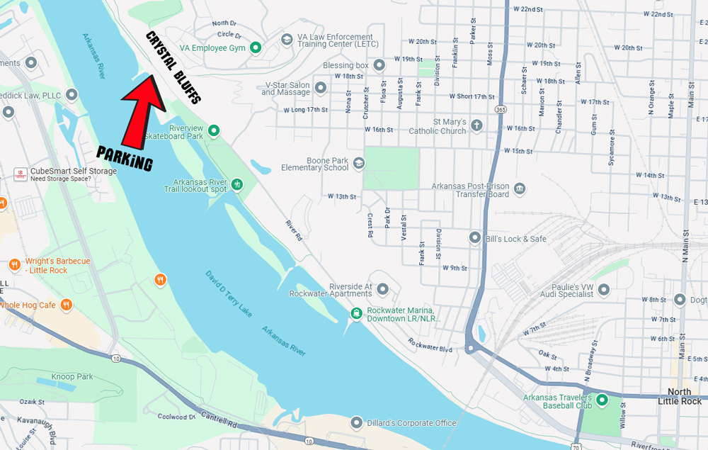 Grand Opening parking map.
