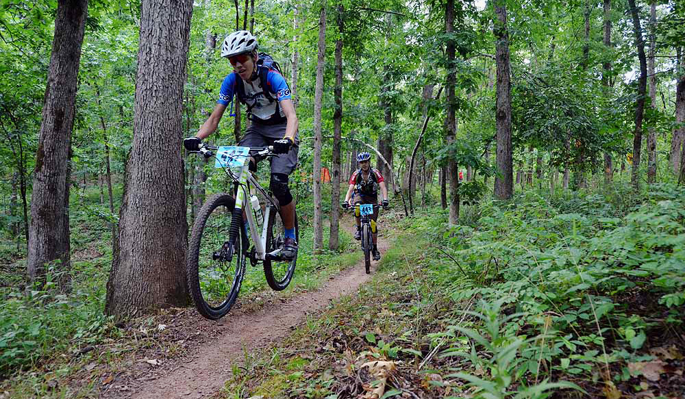 You can ride, run, hike, or fly??? on the trails at Hobbs State Park - Conservation Area.