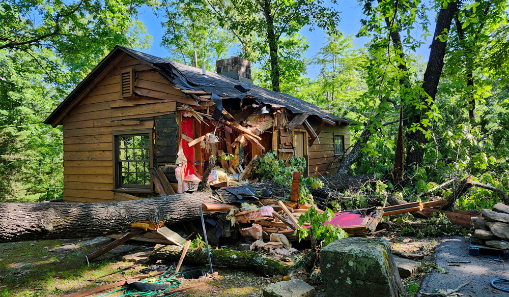 Devil's Den State Park storm damage