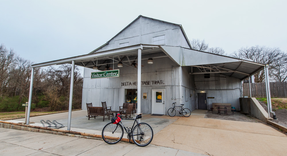 The Visitor Center at Delta Heritage Trail State Park is a perfect start, end, and picnic spot.