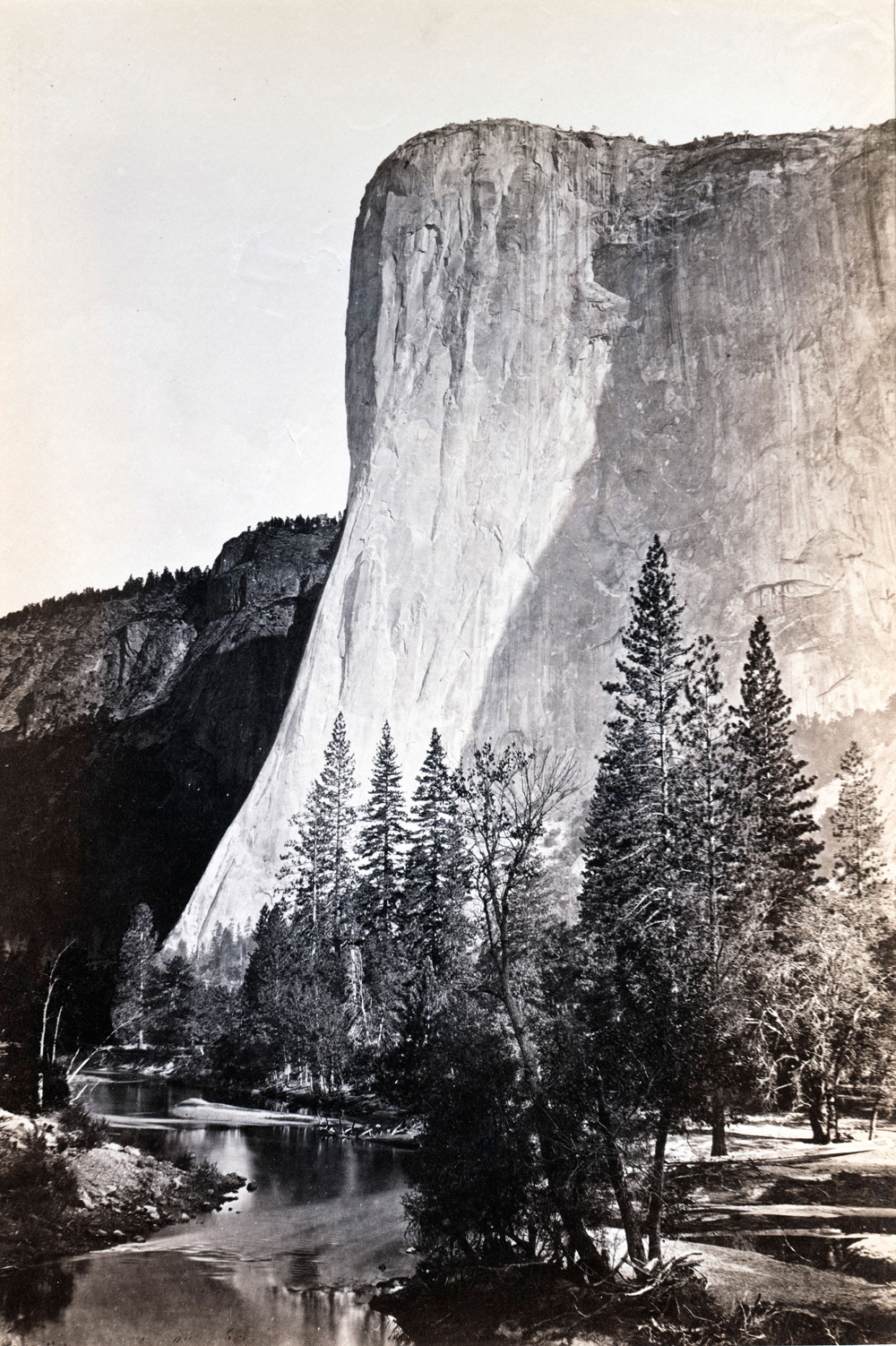 Carleton E. Watkins (Oneonta, New York, 1829 - 1916, Napa, California), El Capitan, Yosemite, 1865 - 1866, albumen silver print on paper, 31 1/2 x 25 1/2 in., On loan from the Bank of America Collection.