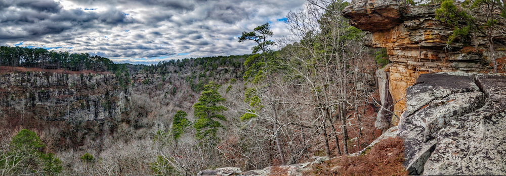 A view from the Boy Scout Trail at Petit Jean State Park.