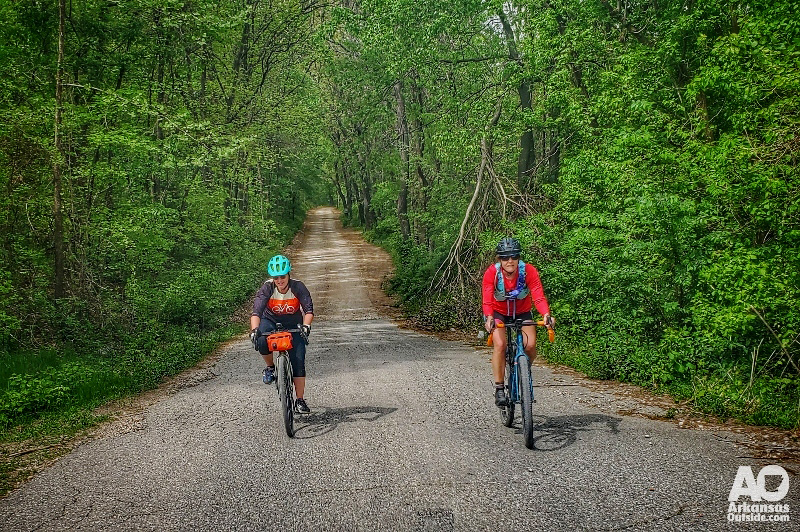 Gravel Bicyclists in Northwest Arkansas.