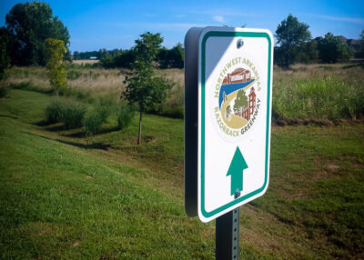 Razorback Greenway realignment Bentonville