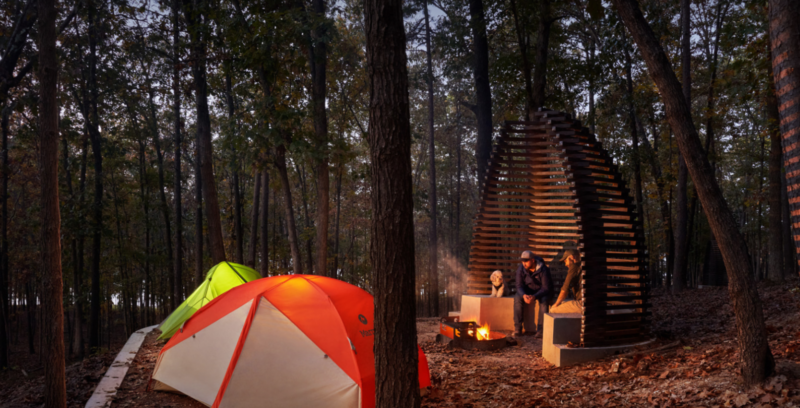 Unique hike/bike in campsites - Image courtesy of Hufft.