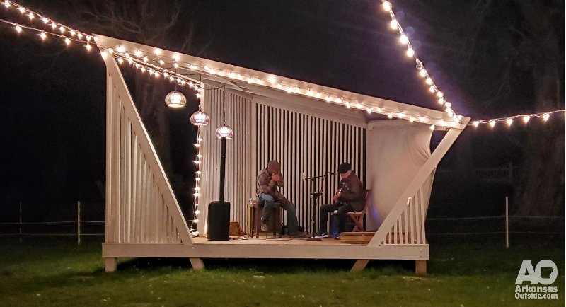 Dinner and a show at the house.