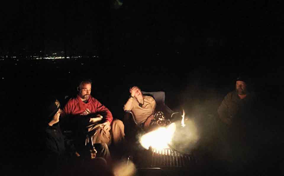 Hike in camping site at Mount Nebo State Park.