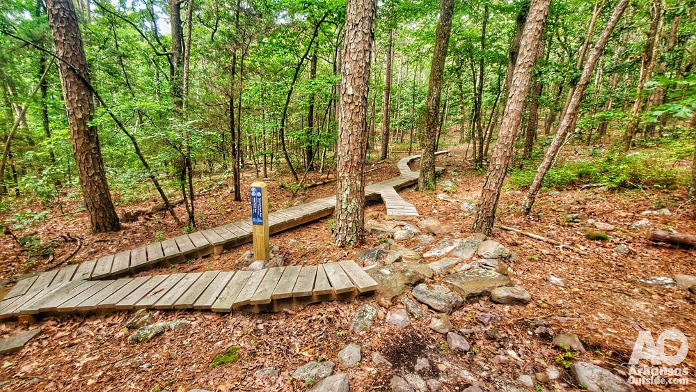 Rattlesnake Ridge/Blue Mountain Trails outside of Little Rock, Arkansas.