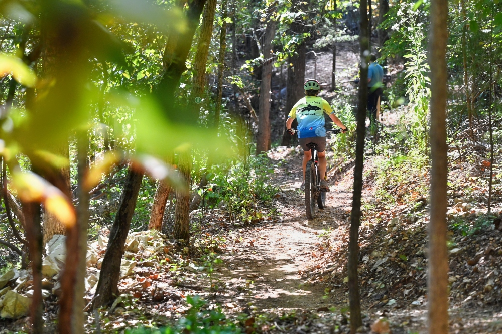 Oakridge Trail in Bull Shoals-White River State Park near Bull Shoals, AR.
