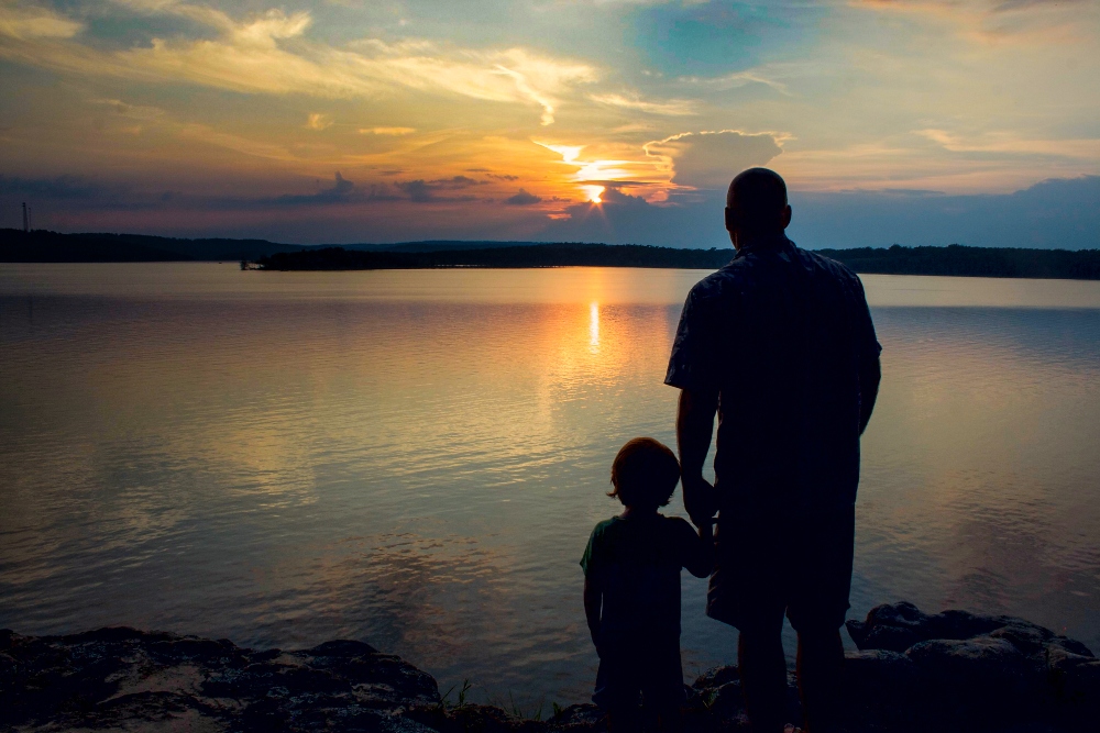 Sunset on Norfork Lake.