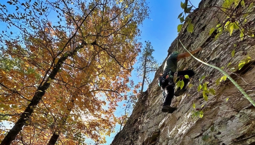 petit jean rock climbing