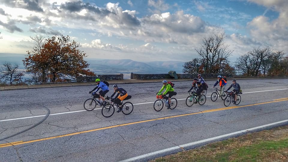 Topping out at Mount Magazine.