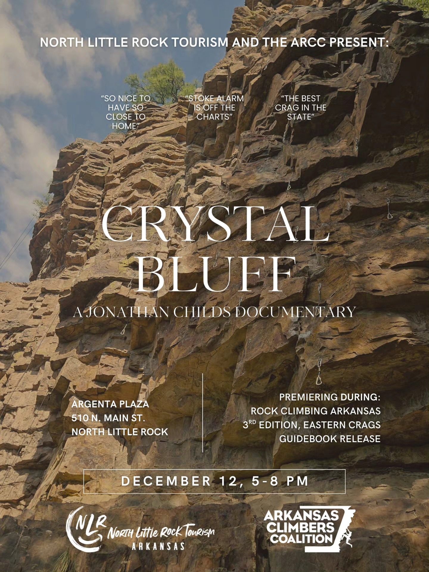 Crystal Bluffs - Guidebook Debut and Documentary Viewing